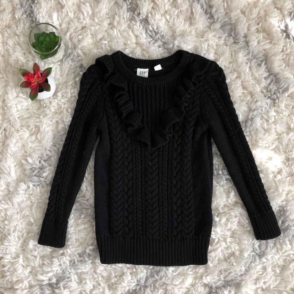 Gap girls ruffle sweater
